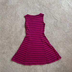 Striped Pink and Black Women’s Dress